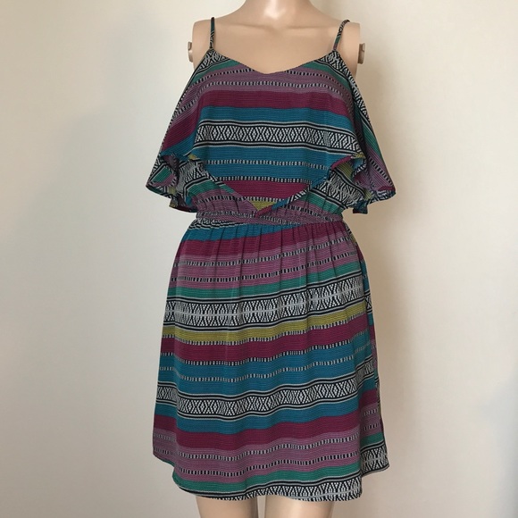 Dresses & Skirts - Colorful spaghetti strap mini dress (D8)